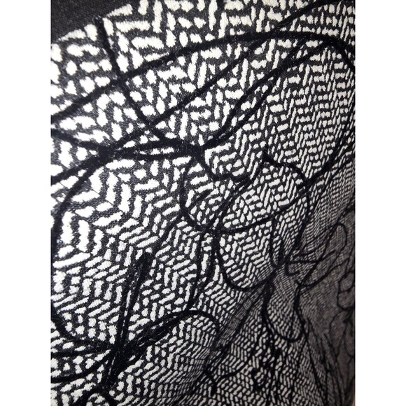 Joseph Ribkoff Women’s Size 8 Black White Abstract Print 2-Way Zip Front Jacket - Picture 8 of 14